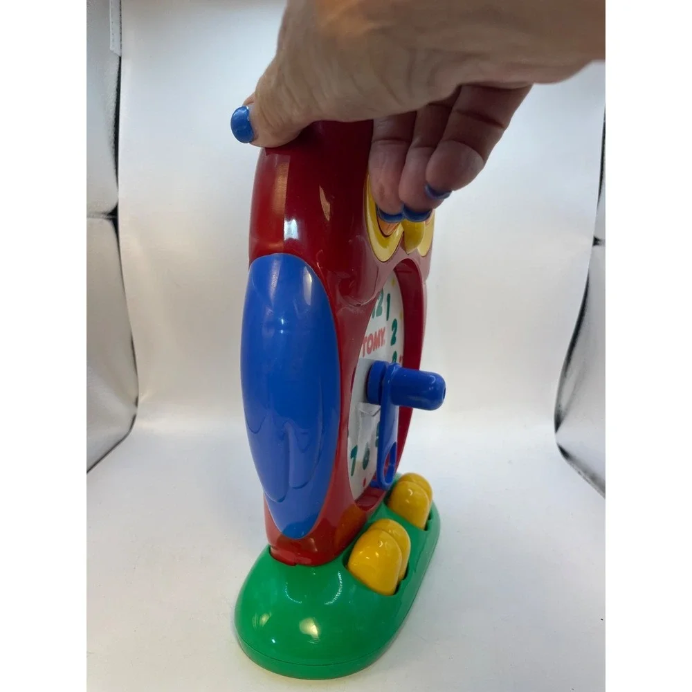 VTG Tomy '90 Owl Clock Kid's Educational Toy Learning to Tell Time WORKS Video
